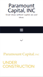 Mobile Screenshot of paramountcap.com