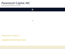 Tablet Screenshot of paramountcap.com